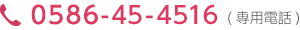 電話（０５８６）４５－４５１６